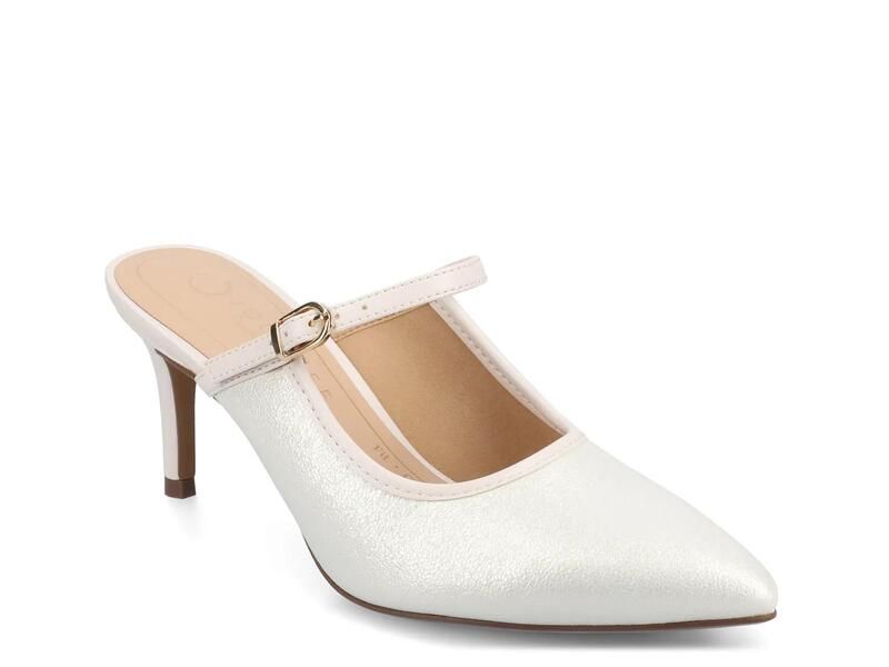 ジャーニー レディース シューズ サンダル Journee Tiffee Mule Off White Shimmer オフホワイト