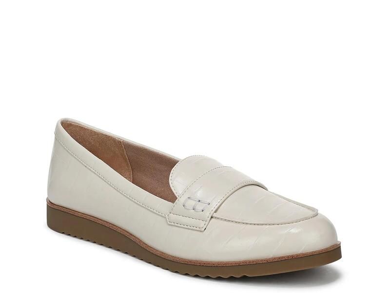 ライフストライド レディース シューズ スリッポン・ローファー LifeStride Zee Loafer Bone White Croc Print ホワイト