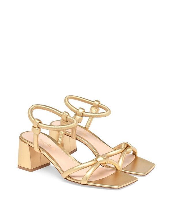 ジャンヴィト ロッシ レディース シューズ サンダル Gianvito Rossi Womens Juno 55 Sandals Gold Nappa Leather ゴールド