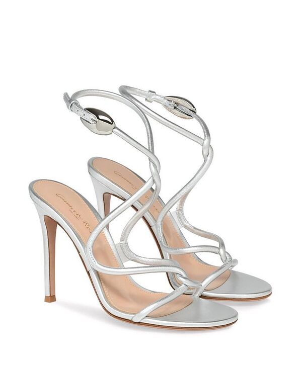 ジャンヴィト ロッシ レディース シューズ サンダル Gianvito Rossi Womens Jungle Mamba Sandalsilver Nappa Leather シルバー