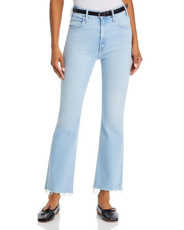 マザー レディース ボトムス デニムパンツ アンクル ジーンズ MOTHER The Hustler Fray High Rise Ankle Jeans in Ball in Your Court Ball in Your Court
