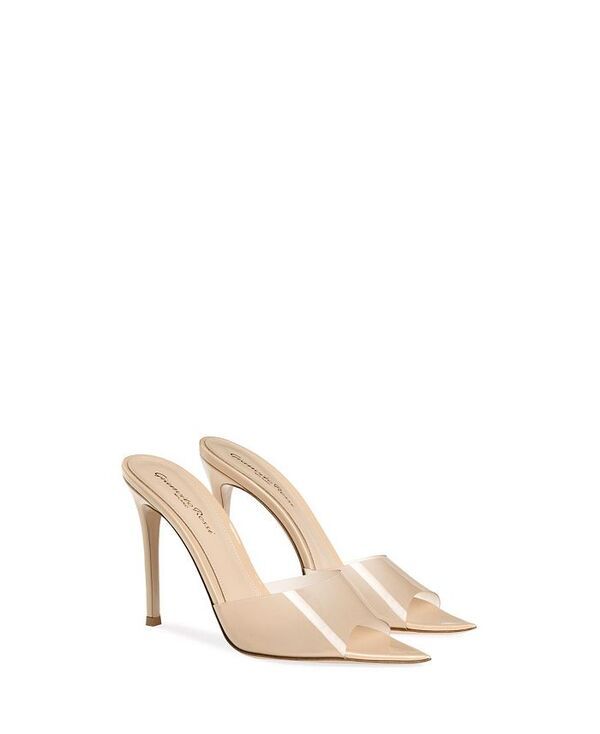 ジャンヴィト ロッシ レディース シューズ サンダル ヒール Gianvito Rossi Womens Elle Pointed Toe Beige High Heel Sandals Neutrals ベージュ