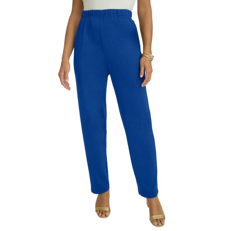ジェシカロンドン レディース ボトムス カジュアルパンツ ストレート プラスサイズ Jessica London Womens Plusize Soft Ease Straight Leg Pant Dark Sapphire サファイア
