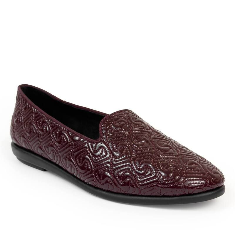 エアロソールズ レディース シューズ スリッポン・ローファー Aerosoles Betunia Womens Loafers Merlot Crinkle Patent