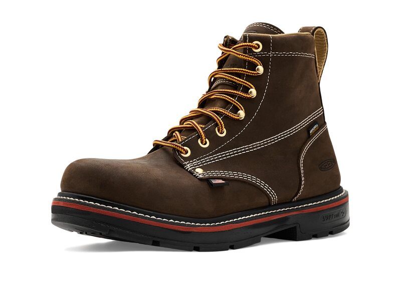 キーン メンズ シューズ ブーツ・レインブーツ ヒール KEEN Utility Liberty 6 Waterproof 90 Heel Boots Carbon Toe Coffee BeanBla コーヒー