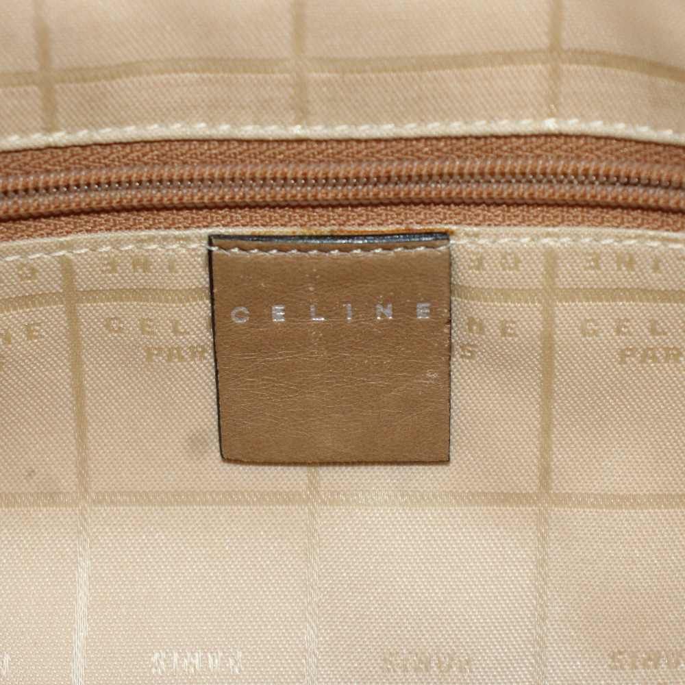 セリーヌ CELINE ショルダーバッグ ロゴ レザー ベージュ /AN19 □GY11