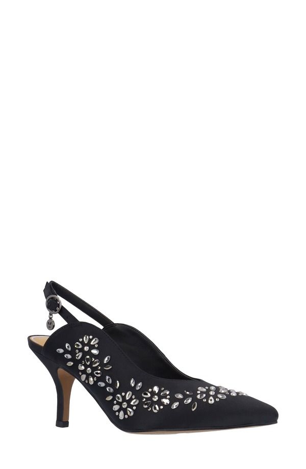 ジェイレニー レディース シューズ ヒール J Rene Solara Pointed Toe Slingback Pump Black ブラック