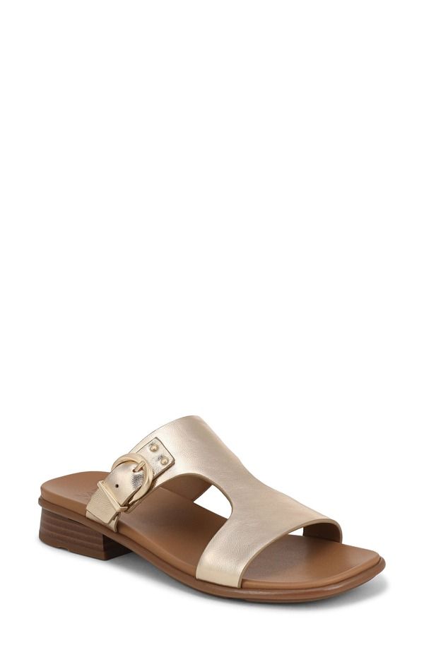 ナチュライザー レディース シューズ ヒール サンダル Naturalizer Beach Slide Sandalight Champagne シャンパン