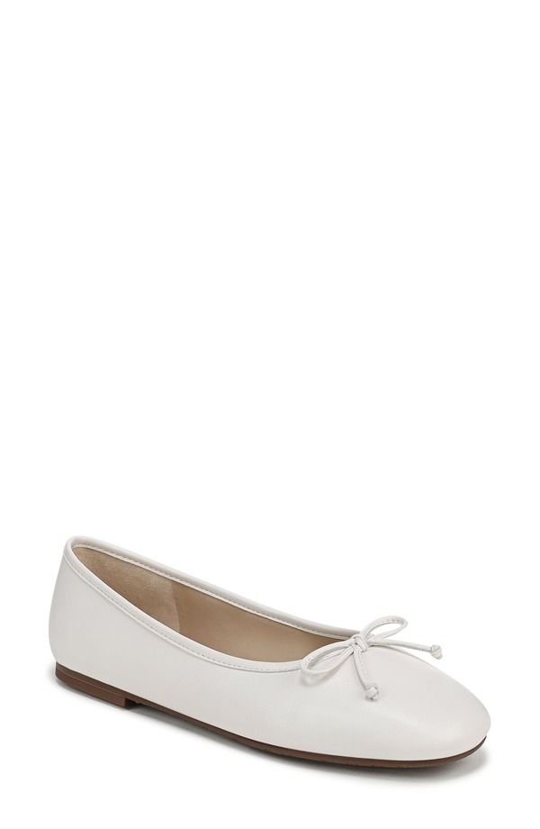サムエデルマン レディース シューズ パンプス Sam Edelman Alie Ballet Flat Bright White ホワイト