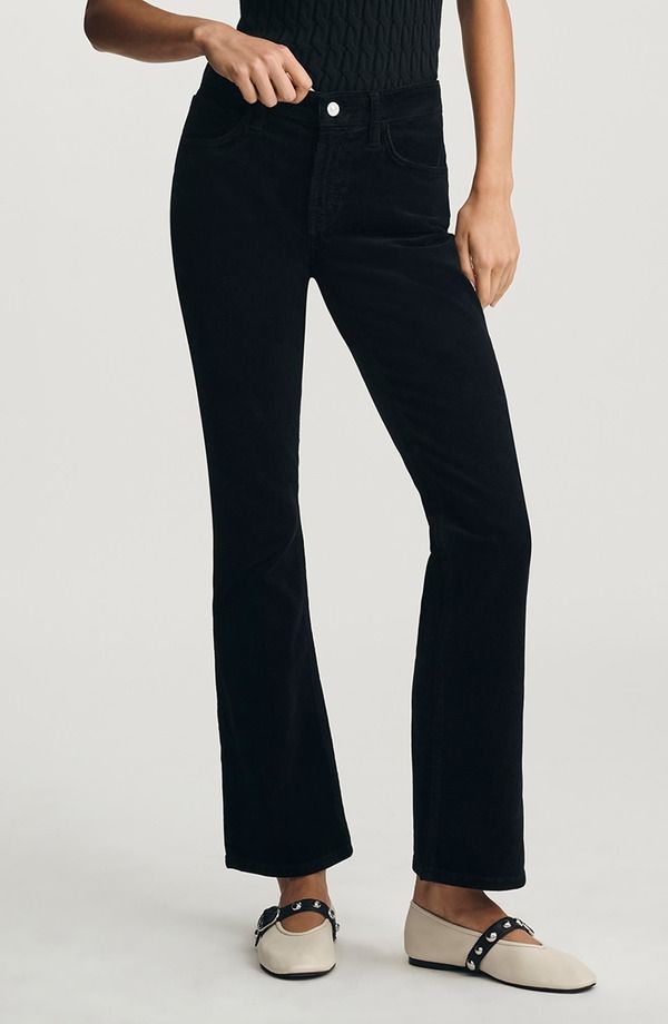 マーヴィ ジーンズ レディース ボトムス レギンス コーデュロイ ブーツカット ブーツ Mavi Jeans Molly Mid Rise Corduroy Bootcut Jeans Black Cord ブラック