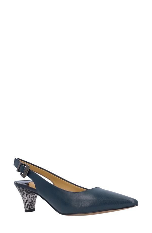 ジェイレニー レディース シューズ ヒール J Rene Mayetta Slingback Pump Navy ネイビー