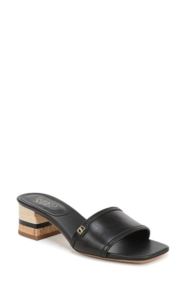 フランコサルト レディース シューズ ヒール サンダル Franco Sarto Kaori Block Heel Sandal Black ブラック