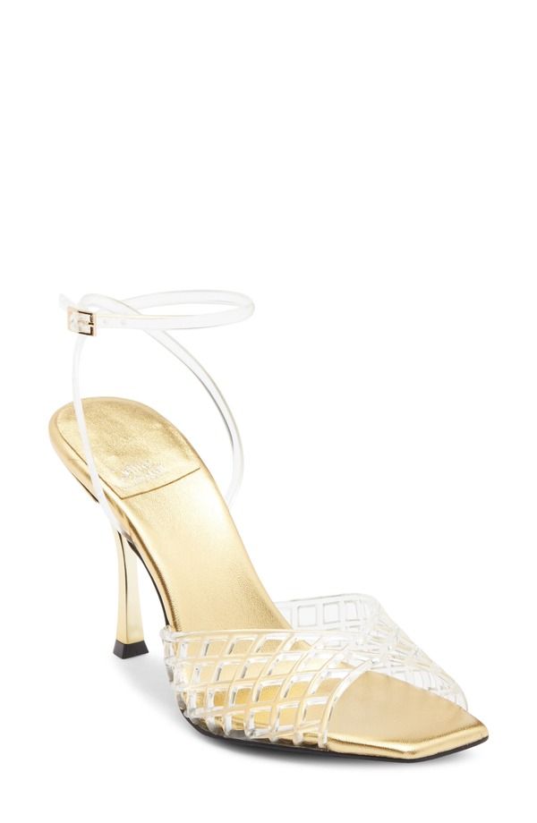 ジェフリー キャンベル レディース シューズ ヒール サンダル アンクル Jeffrey Campbellattix Ankle Strap Jelly Sandal Clear Gold ゴールド