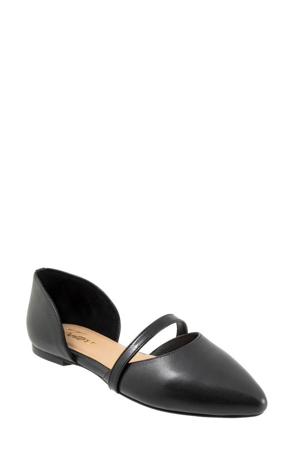 トロッターズ レディース シューズ パンプス Trotters Emory dOrsay Pointed Toe Flat Black ブラック