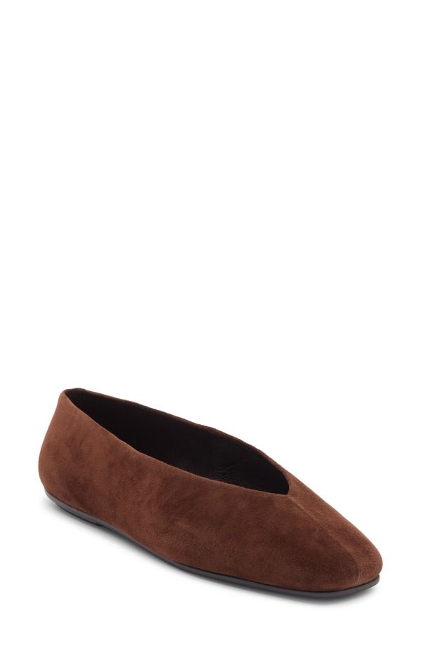 ジェフリー キャンベル レディース シューズ パンプス Jeffrey Campbell Fathom Flat Brown Suede ブラウン