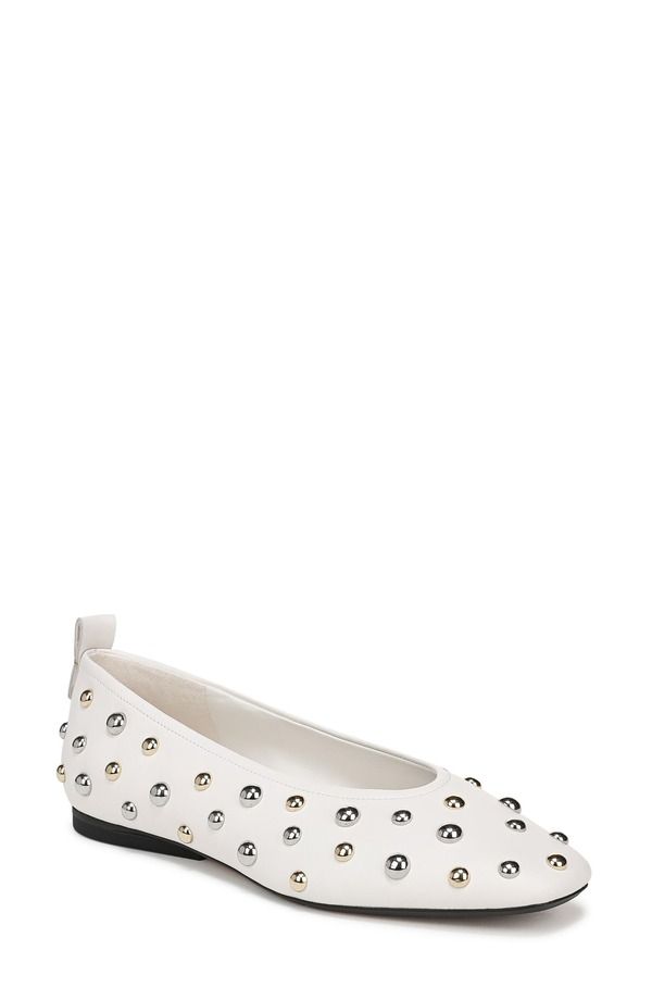 27 エディット ナチュラライザー レディース シューズ パンプス 27 EDIT Naturalizer Carla Stud Ballet Flat Warm White ホワイト