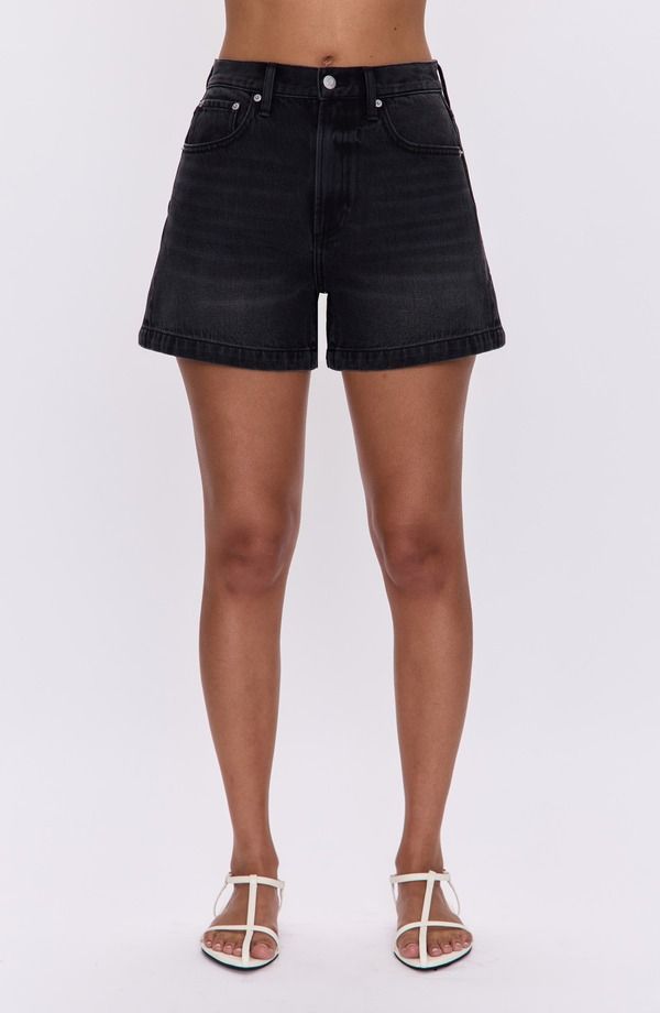 ピストーラ レディース ボトムス デニムパンツ ハイウエスト ショートパンツ Pistola Saige High Waist Denim Shorts Glamour デニム