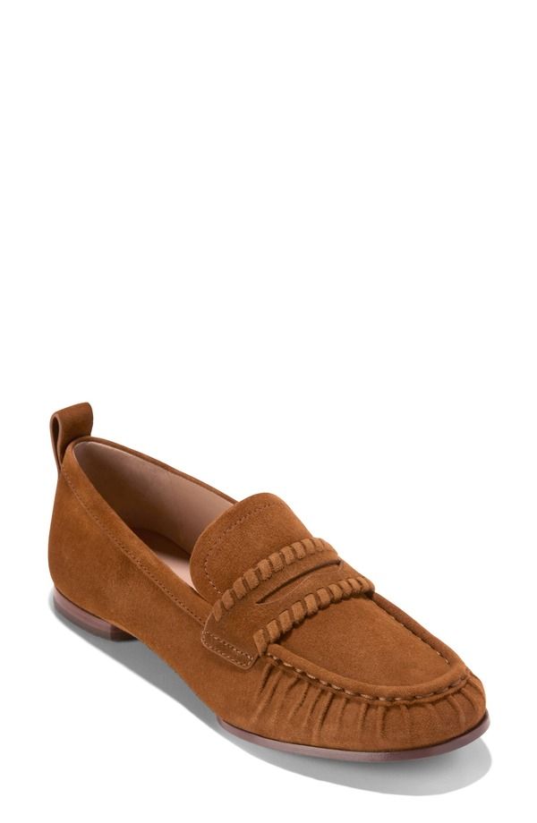 コールハーン レディース シューズ スリッポン・ローファー Cole Haan Danby Traveloafer Tobacco Suede