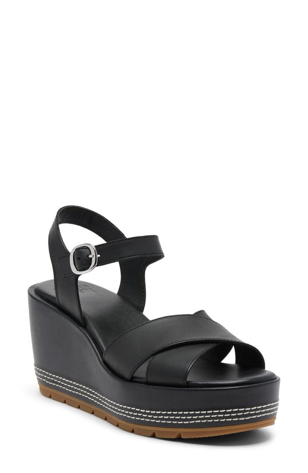 ソレル レディース シューズ ヒール プラットフォーム サンダル アンクル SOREL Sunpeak Ankle Straplatform Wedge Sandal Black Gum 2 ブラック