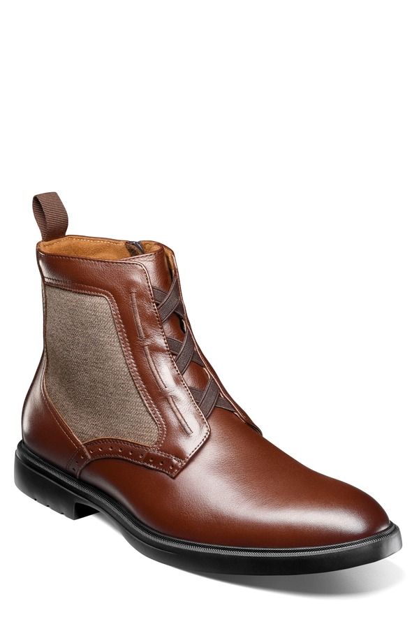 ステイシーアダムス メンズ シューズ ブーツ・レインブーツ レース Stacy Adams Thompson Elastic Lace Boot Brown ブラウン