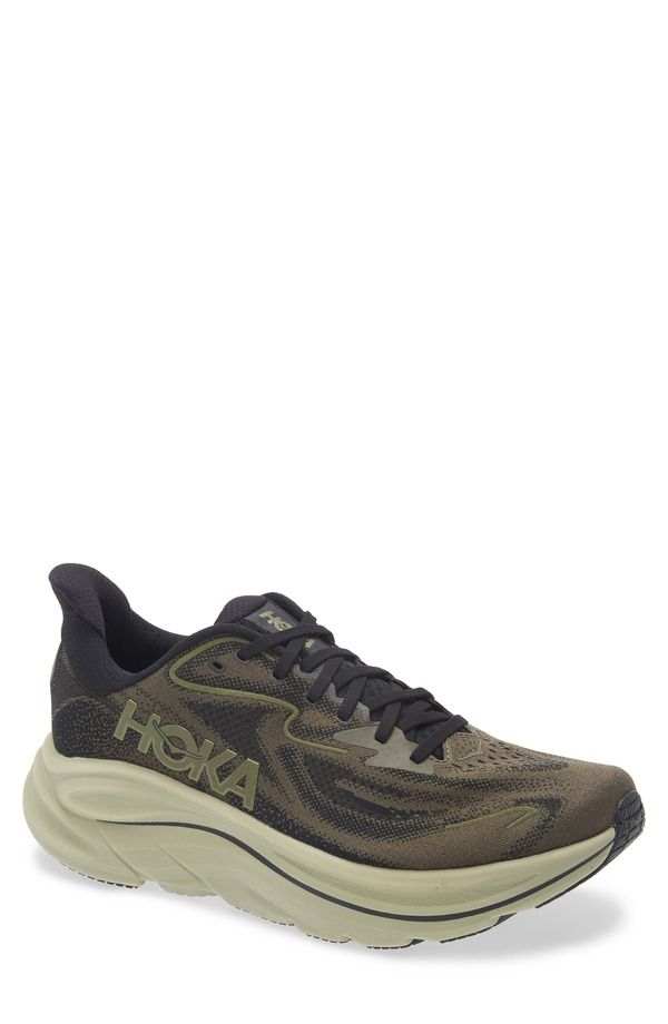 ホカオネオネ メンズ シューズ スニーカー HOKA Clifton 10 Running Shoe Dark Roast Black ブラック