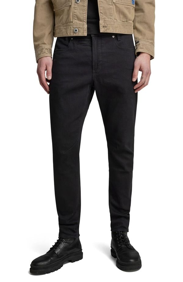 ジースター メンズ ボトムス デニムパンツ スリムフィット ジーンズ GSTAR DStaq Slim Fit Jeans Pitch Black ブラック
