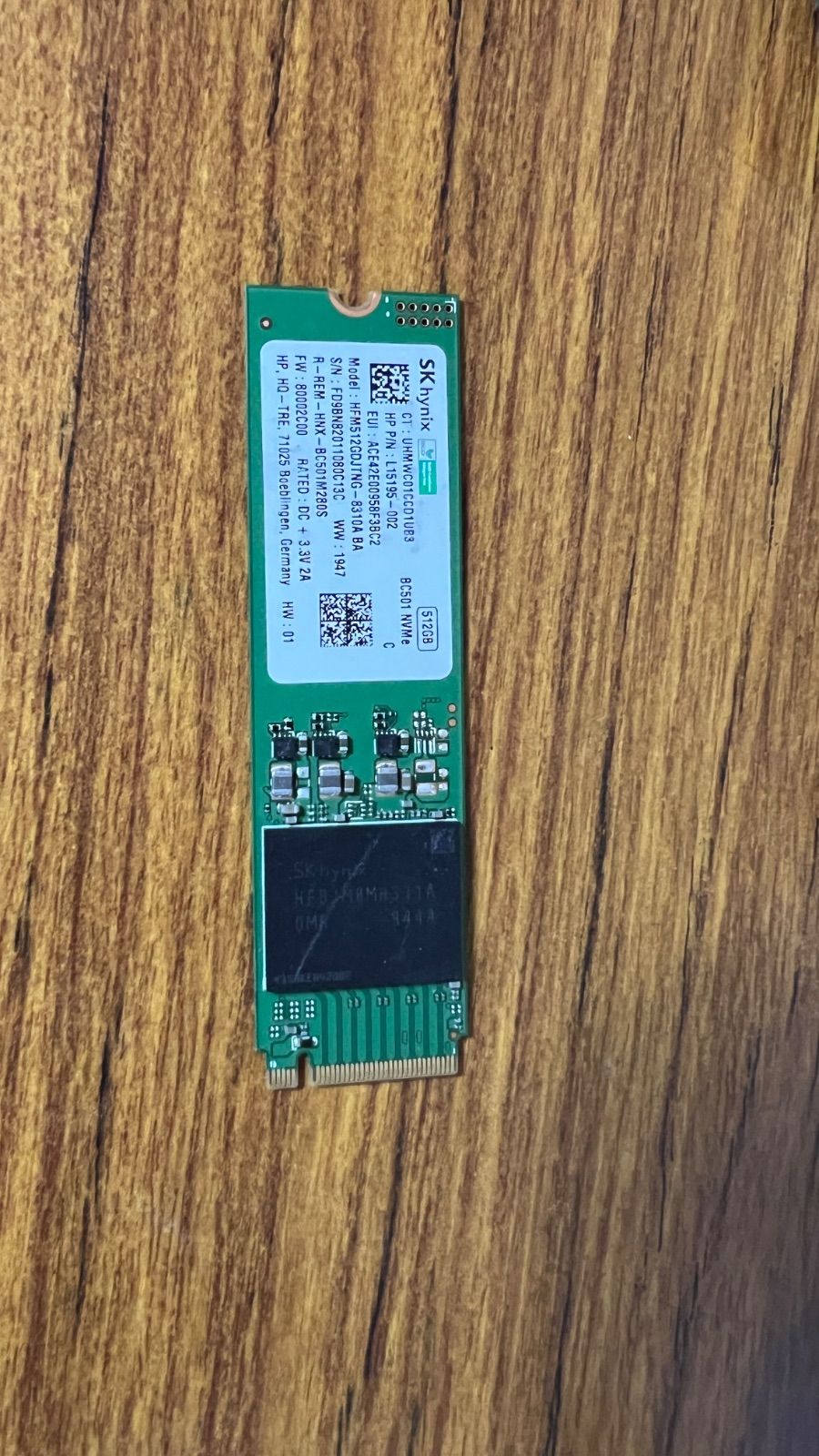 SK hynix BC501 NVMe SSD 512GB