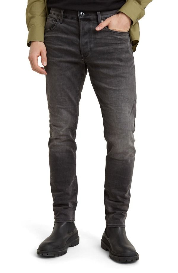 ジースター メンズ ボトムス デニムパンツ スリムフィット ジーンズ GStarAW 3301 Slim Fit Jeans Anticharcoal チャコール