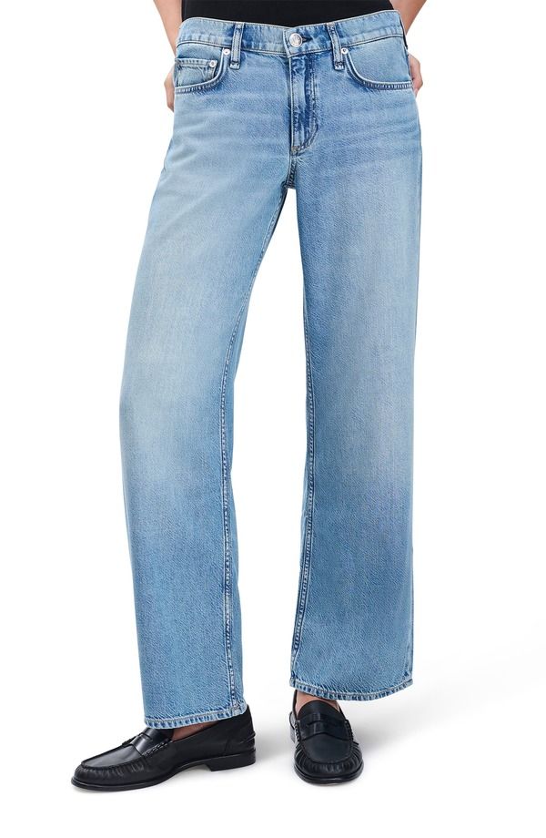 ラグアンドボーン レディース ボトムス デニムパンツ ローライズ ジーンズ rag bone Saige Low Rise Relaxed Straight Jeans Ludlow