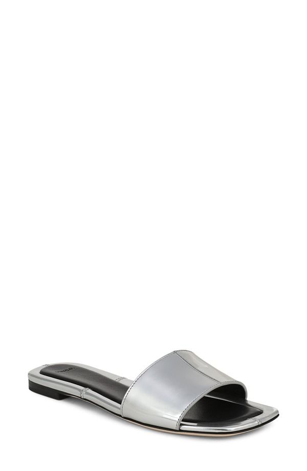 ヴィンス レディース シューズ サンダル Vince Valeria Slide Sandal Silver シルバー