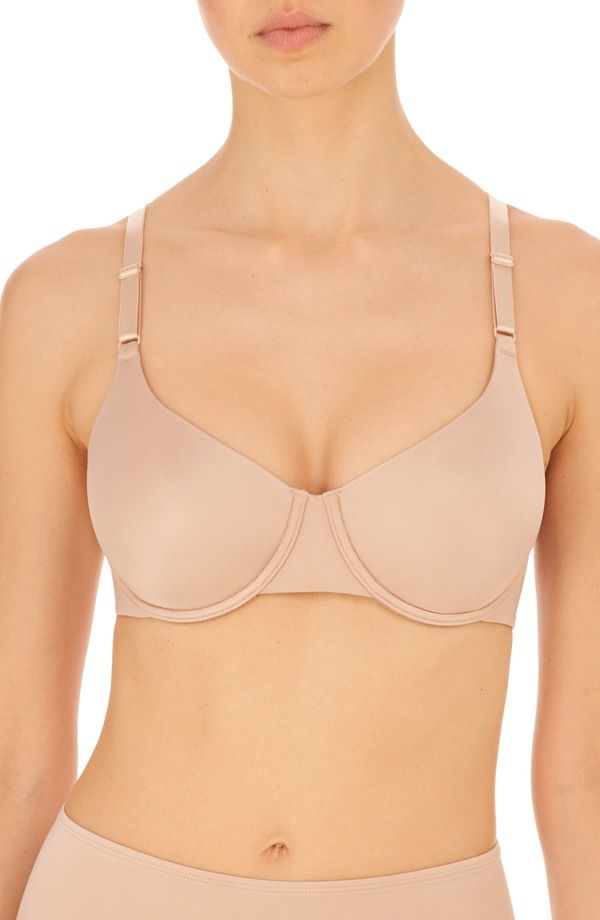 ナトリ レディース トップス Tシャツ Natori Liquid Full Fit Balconette TShirt Bra Lt Mocha モカ
