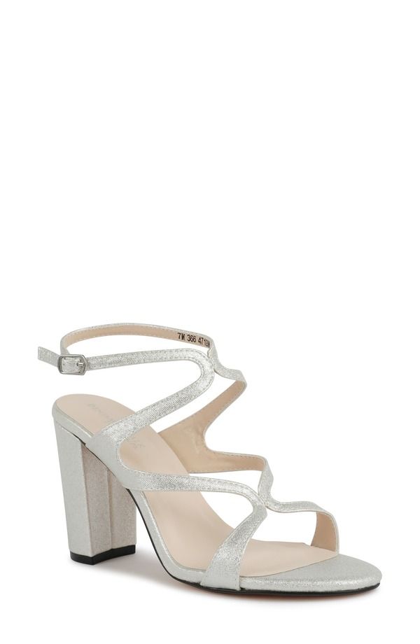 タッチアップ レディース シューズ ヒール サンダル アンクル Touch Upshiloh Ankle Strap Sandal Silver シルバー