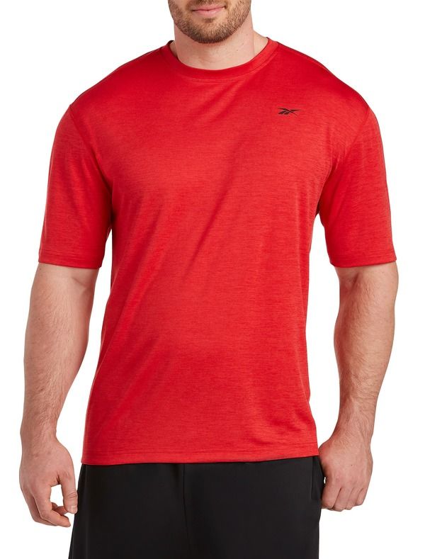 リーボック メンズ トップス Tシャツ メッシュ Reebok Performance Mesh TShirt Excellent Red Heathe レッド