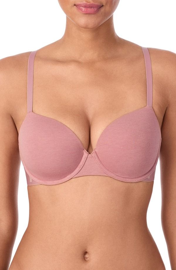 ダナ キャラン ニューヨーク レディース トップス Tシャツ DKNY Cozy Boyfriend TShirt Bra Rosewood