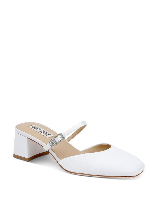 バッジェリーミシュカ レディース シューズ パンプス Badgley Mischka Womens Valarie Pumps White Crepe ホワイト