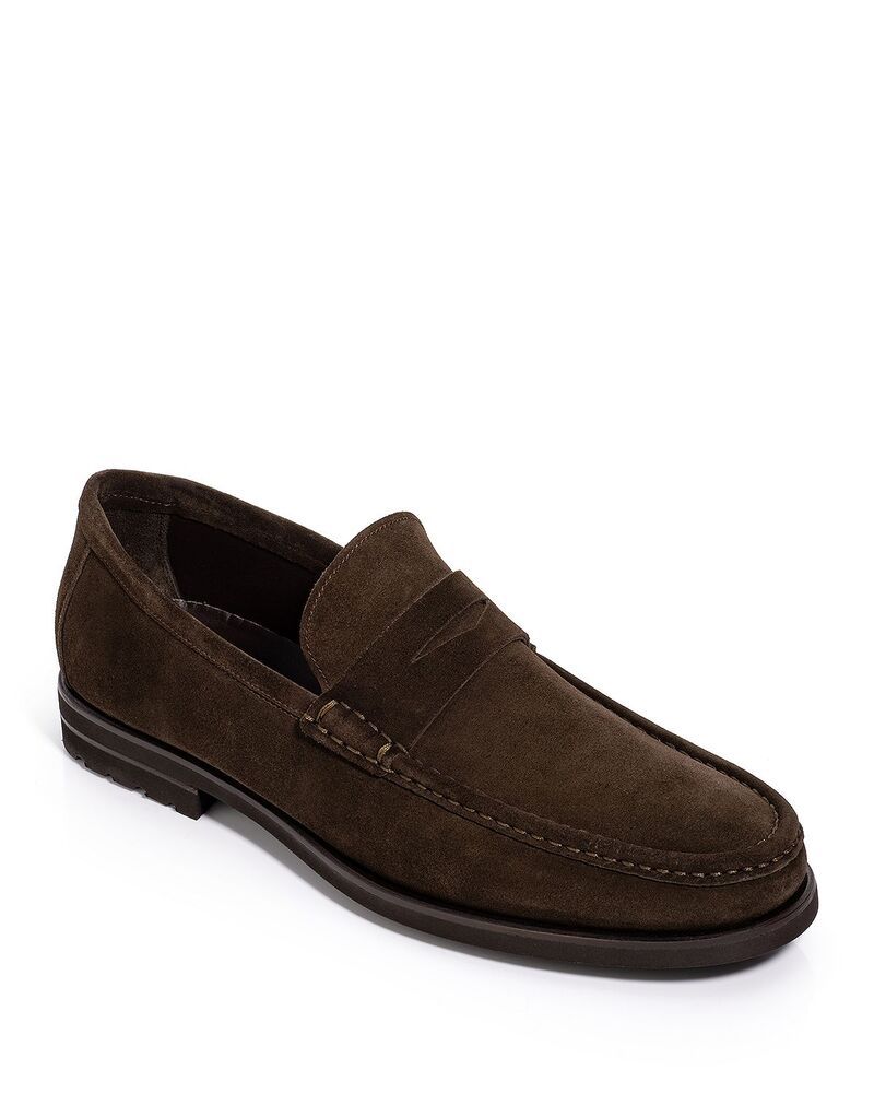 トゥーブート メンズ シューズ スリッポン・ローファー To Boot New York Mens Belfast Penny Loafers Brown Suede ブラウン