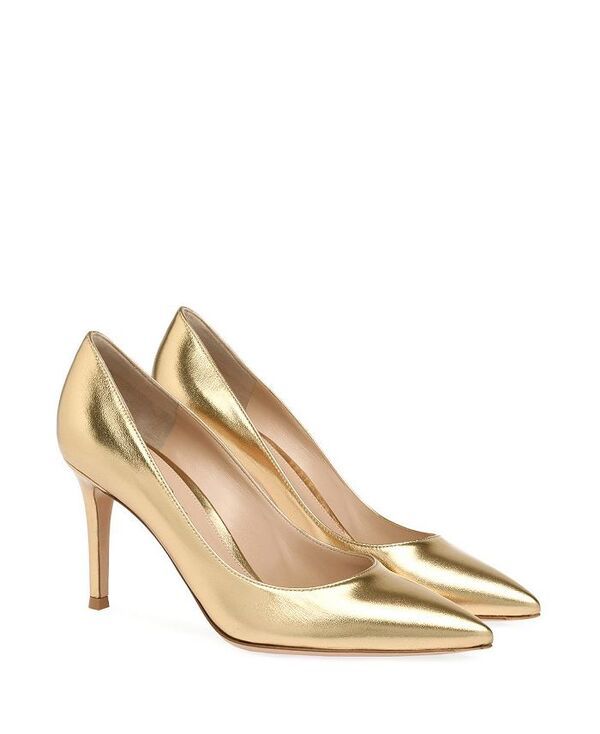 ジャンヴィト ロッシ レディース シューズ パンプス Gianvito Rossi Womens Gianvito 85 Pumps Gold Nappa Leather ゴールド