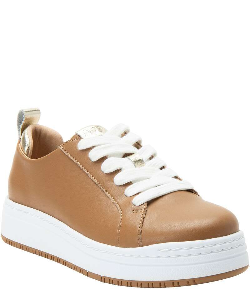 アレグリア レディース シューズ スニーカー プラットフォーム レザー Alegria Womens Adysen Leather Platform Sneakers Brown ブラウン