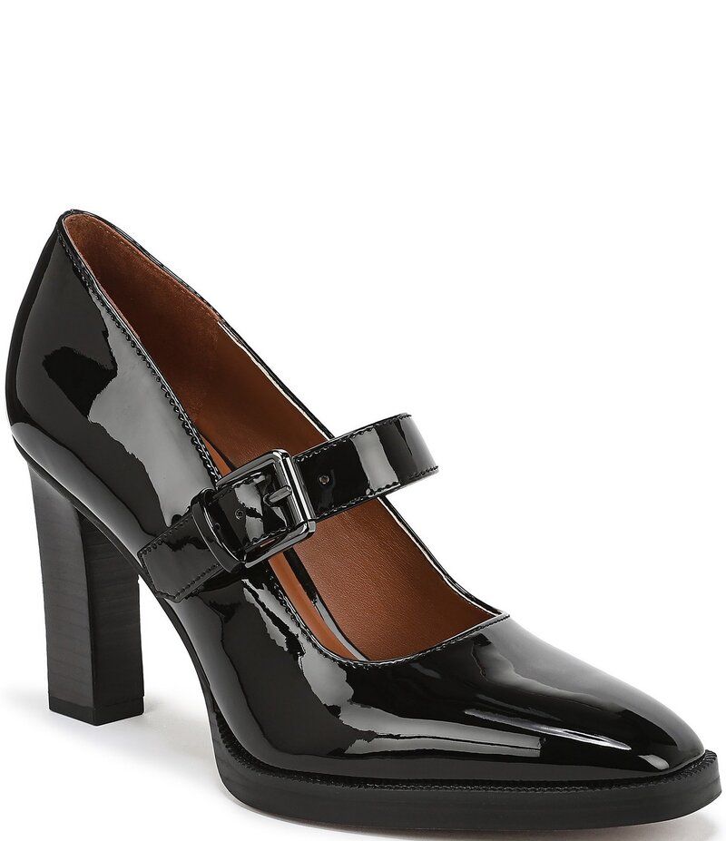 フランコサルト レディース シューズ ヒール Franco Sarto Shalina Patent Mary Jane Pumps Black ブラック