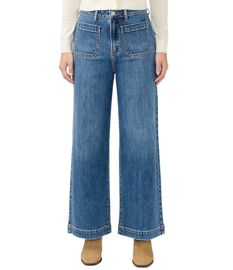 シルバー ジーンズ レディース ボトムス デニムパンツ ワイドレッグ アンクル Silver Jeans Co High Rise Wide Leg Ankle Jeans Indigo インディゴ