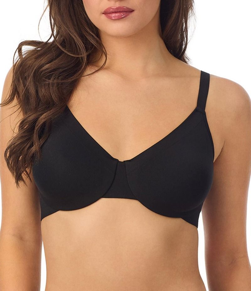 レミステレー レディース アンダーウェア ブラジャー Le Mystere Seamless Comfort Unlined Bra Black ブラック