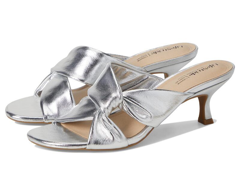 ライフストライド レディース シューズ ヒール LifeStride Nori Silver Faux Leather シルバー