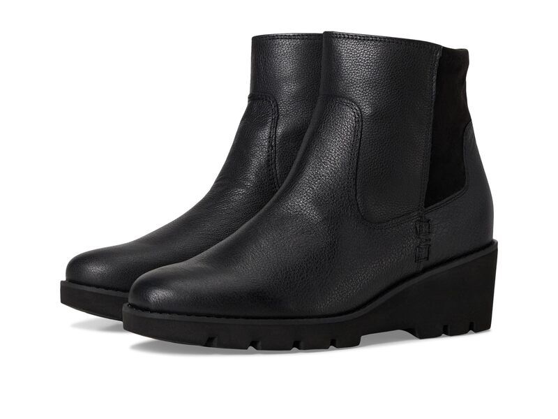 バイオニック レディース シューズ ブーツ・レインブーツ VIONIC Ariana Zip Short Boots Black Tumbled Leather ブラック