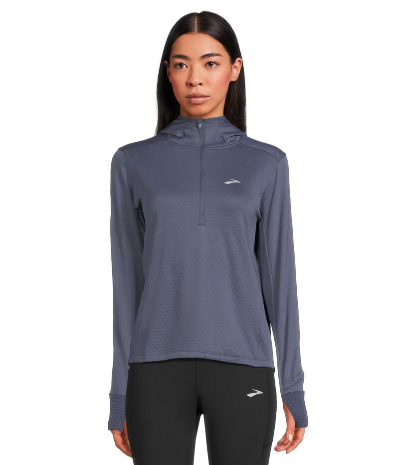 ブルックス レディース アウター パーカー・スウェット Brooks Notch Thermal Hoodie 30 Nightshadow