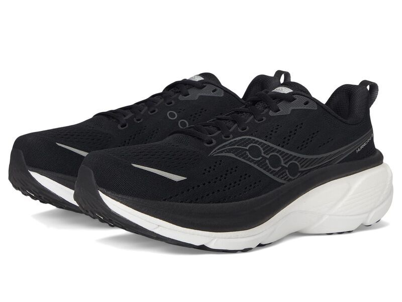サッカニー メンズ シューズ スニーカー Saucony Hurricane 25 BlackWhite ホワイト