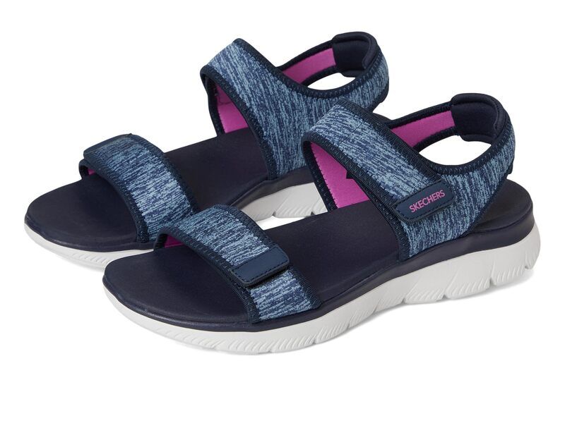 スケッチャーズ レディース シューズ サンダル SKECHERS Summits Cutest Icon Navy ネイビー