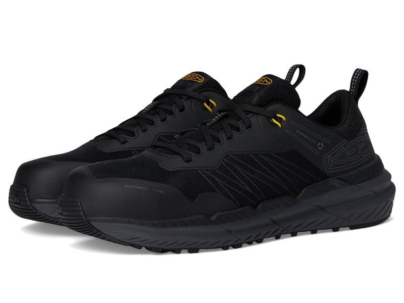 キーン メンズ シューズ スニーカー KEEN Utility Speedworks Work Sneakers CarbonFiber Toe BlackSteel Gre ブラック