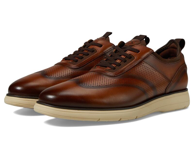 ステイシーアダムス メンズ シューズ スニーカー レース Stacy Adams Edgewood Wing Tip Elastic Lace Cognac