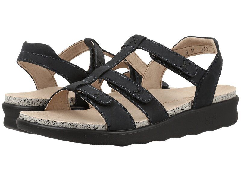 サス レディース シューズ サンダル SASorrento Adjustable Comfort Sandal Nero