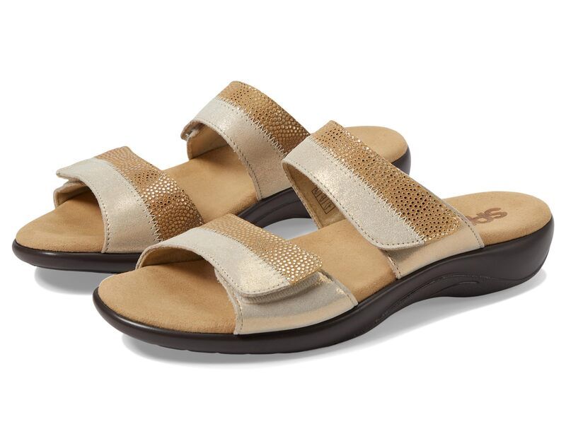 サス レディース シューズ サンダル SAS Nudu Adjustable Slide Golden